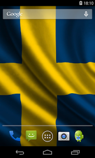 Flag of Sweden Live Wallpaper - náhled