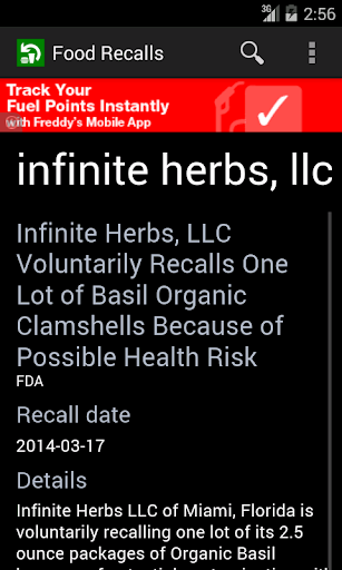 【免費健康App】Food Recalls-APP點子