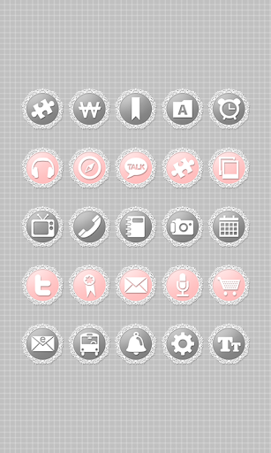 Pink Black Icon Theme