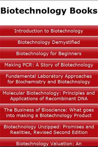 Biotechnology Books