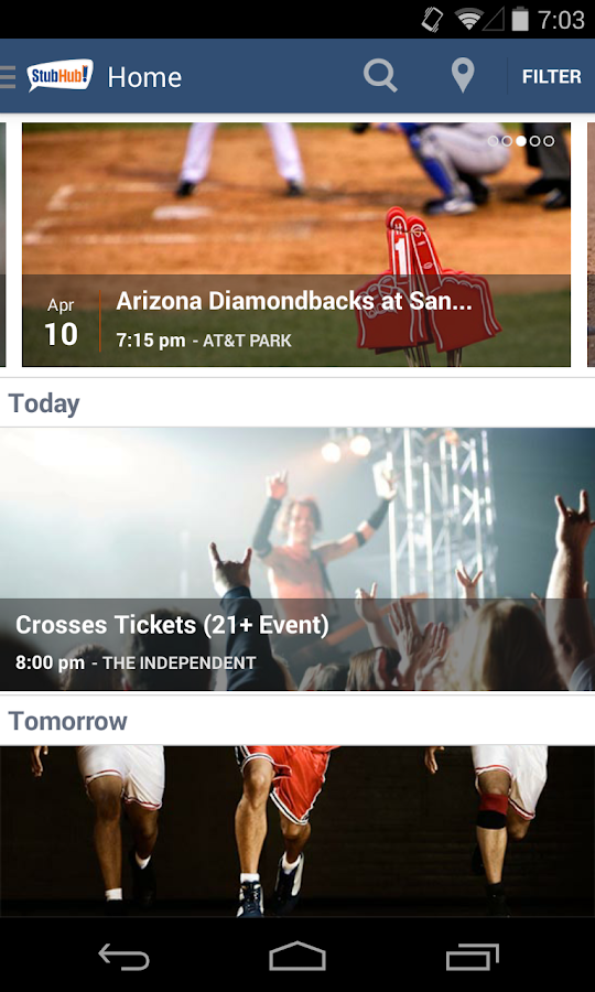 StubHub - Event tickets - Android-Apps auf Google Play