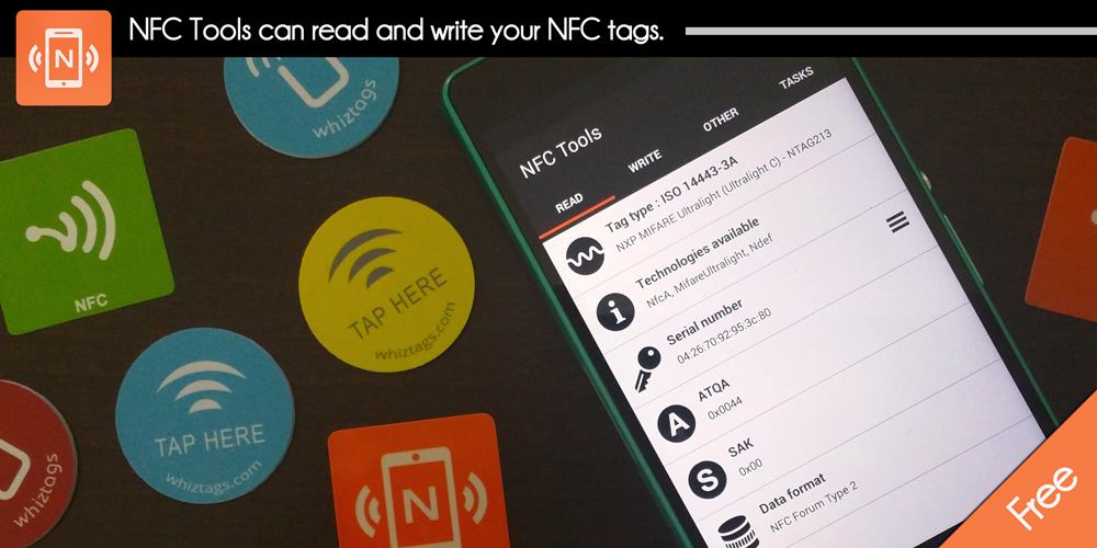 Android application NFC Tools screenshort