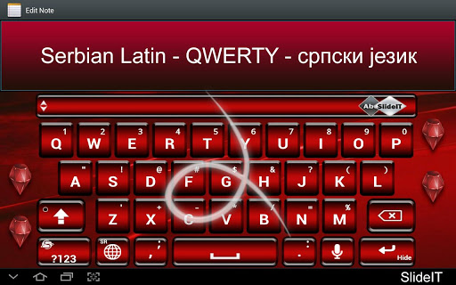 SlideIT Serbian Latin QWERTY