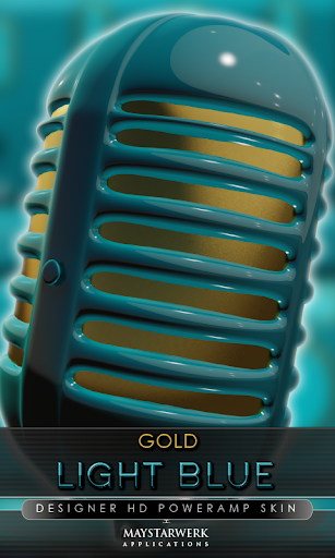 gold lightblue poweramp skin