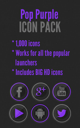 Pop Purple - Icon Pack