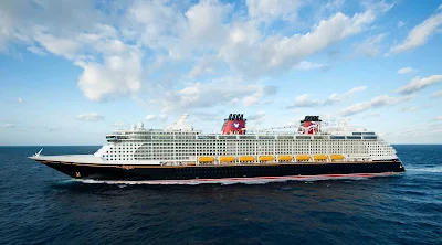 Disney Dream en route to the Bahamas. The ship does mostly 3- and 4-night sailings from Port Canaveral, Fla., to Castaway Cay and Nassau in the Bahamas. 