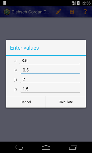 【免費教育App】Clebsch-Gordan Coefficients FV-APP點子