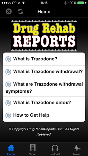 Trazodone Withdrawal Detox