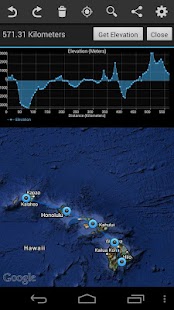 Android application Geo Elevation: Generate Chart screenshot