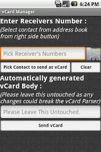 vCard Manager Lite