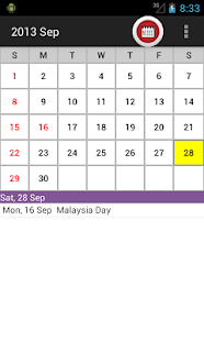 Malaysia Holiday Calendar 2015