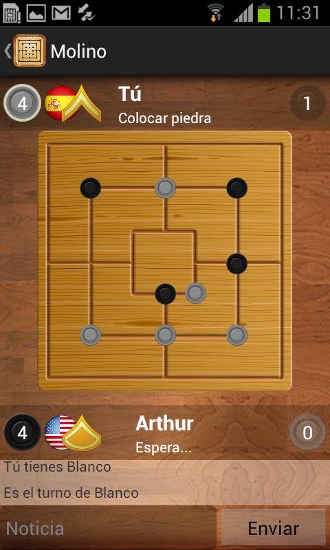 Android application Nine Men's Morris Multiplayer screenshort