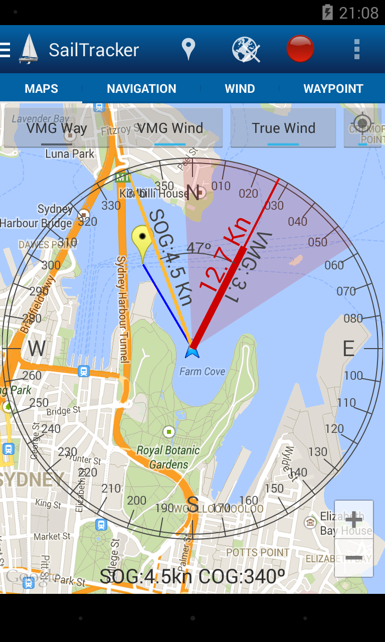 PRO Sailtracker Screen 1