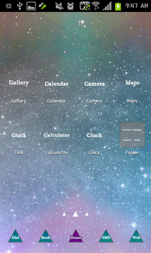 Space go launcher theme