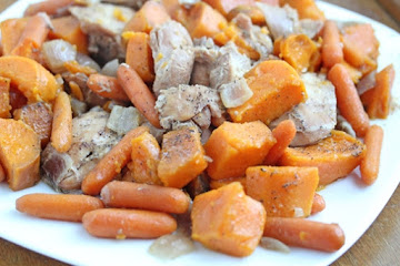Slow Cooker Maple Chicken with Sweet Potatoes