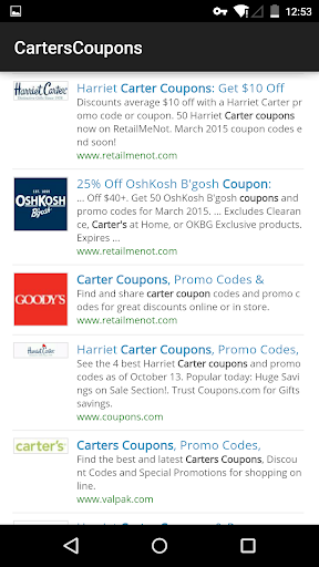 Coupons for Carters