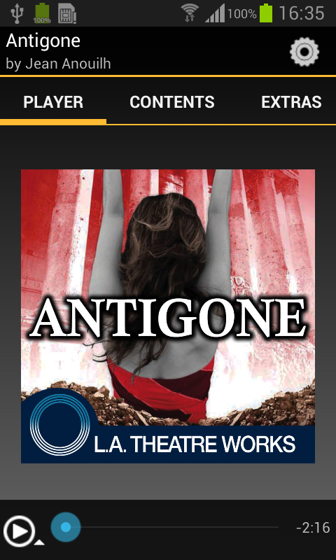 Android application Antigone (Jean Anouilh) screenshort