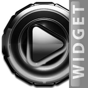 Poweramp skin widget White G. logo