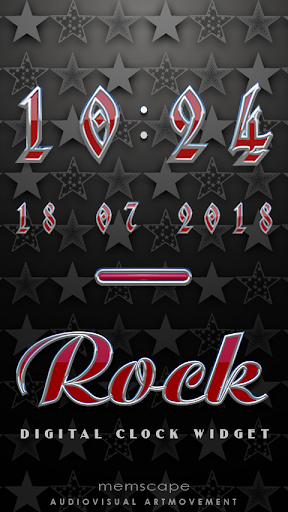 ROCK Digital Clock Widget