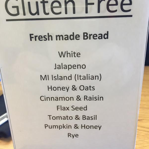 Gluten Free bread options