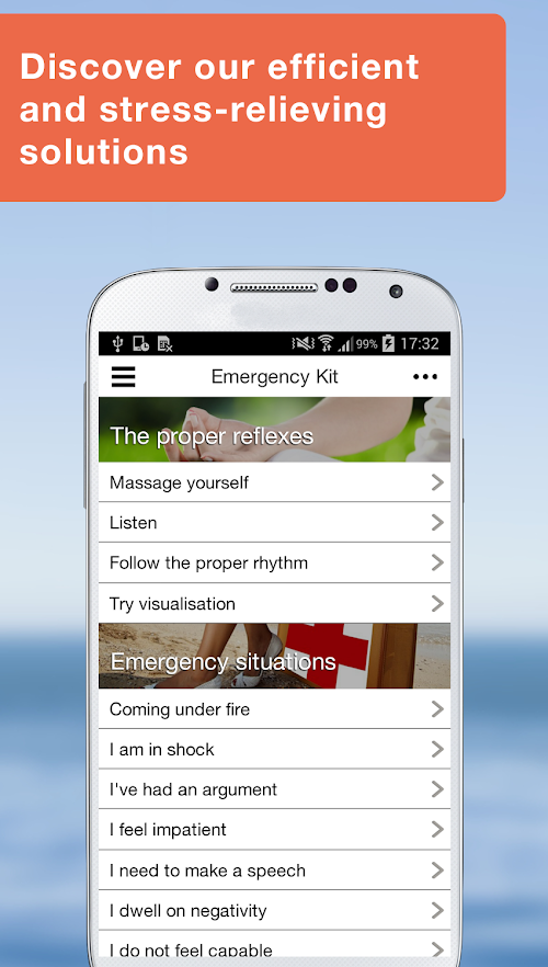 Android application StressLess - Psychologies screenshort