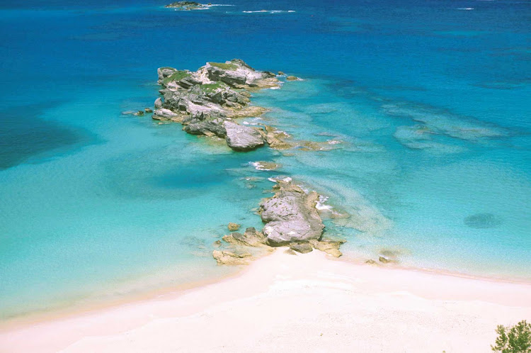 A scene from the south shore of Bermuda. 