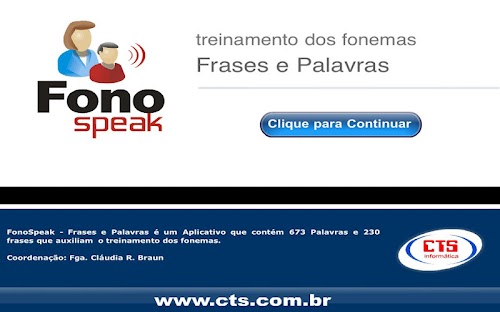 Android application FonoSpeak - Frases e Palavras screenshort