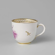 Kop met een putto op wolken