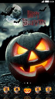 Halloween Night Witch Wallpaper Pumpkin 3D Theme APK スクリーンショット画像 #1