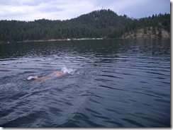 33 A swim in the beautiful lake.