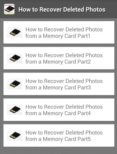 SD Card Photo Recovery Guide