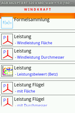 Formelsammlung Windkraft