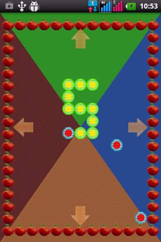 Android application snake hunter screenshort