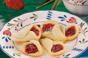 Strawberry Wedding Bell Cookies