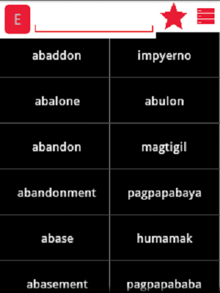 English Filipino Dictionary