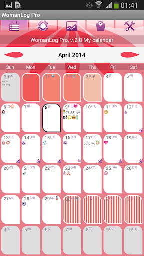 WomanLog Pro Calendar