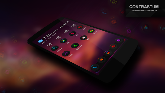 Screenshot Next Launcher Theme Contrastum v2.9.1