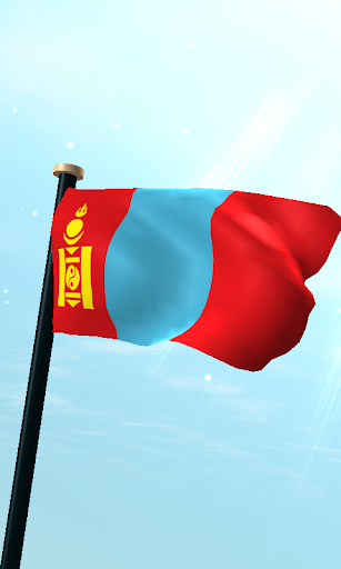 Mongolia Flag 3D Free