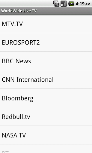 Worldwide Live TV channels