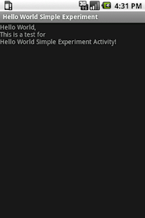 Free Hello World Simple Experiment APK