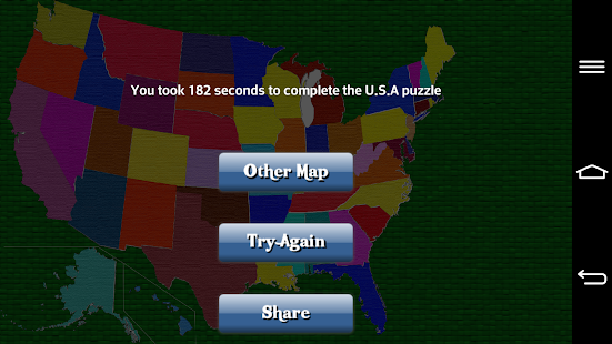 U.S.A Map Puzzle(usa puzzle) Screenshots 2