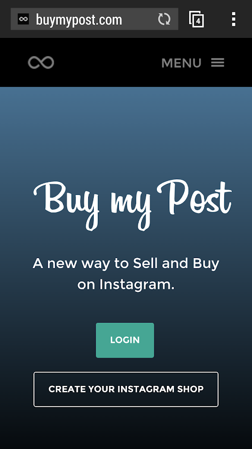 Android application Create a Instagram Shop screenshort
