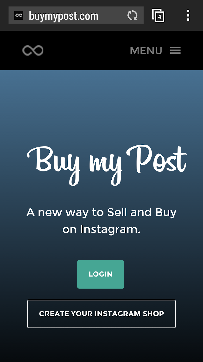 Create a Instagram Shop Screen 1