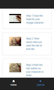 how to draw manga hair Screenshots 1