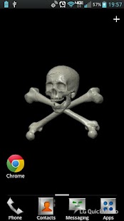 Skull &amp; Crossbones LWP Screen 2