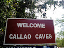 Welcome to Callao Caves Sign