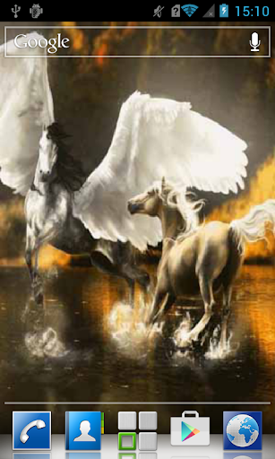 Two horses in water LWP