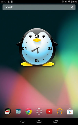 Penguin Clock Free Widget