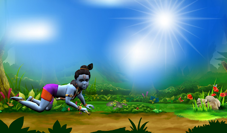 krishna run forehead handi poster 15