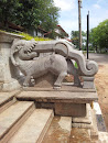 The Lion Guardian at Temple Kelaniya 